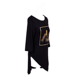 Print Shirt<br>Golden Glitter